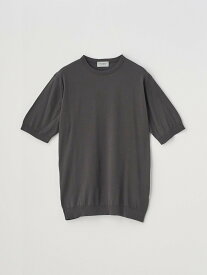 JOHN SMEDLEY Crew neck T-shirt ｜ S4633 ｜ 30G ジョンスメドレー トップス ニット パープル【送料無料】