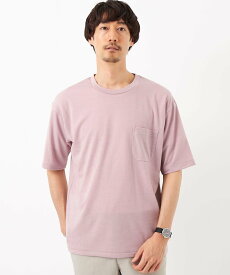 【SALE／50%OFF】UNITED ARROWS green label relaxing ウールブレンド クルーネック Tシャツ -ウォッシャブル- ユナイテッドアローズ アウトレット トップス カットソー・Tシャツ ブラック グレー ピンク ブルー