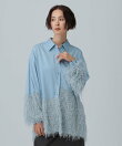 フリンジドッキングシャツチュニック
