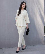 【SALE／39%OFF】DRESS+ きれいめペプラムパンツセットアップ ドレスプラス ワンピース・ドレス ドレス …