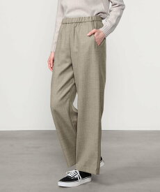 Bshop MORRIS & SONS ｜ ウールサキソニー ワイドイージーパンツ WOMEN ビショップ パンツ その他のパンツ ネイビー ブラウン ベージュ【送料無料】