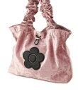 【MARY QUANT*VIS】フリルハンドルベロアトートバッグ