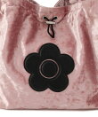 【MARY QUANT*VIS】フリルハンドルベロアトートバッグ