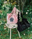 【MARY QUANT*VIS】フリルハンドルベロアトートバッグ