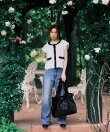 【MARY QUANT*VIS】フリルハンドルベロアトートバッグ