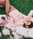 【MARY QUANT*VIS】フリルハンドルベロアトートバッグ