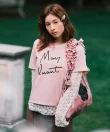 【MARY QUANT*VIS】フリルハンドルベロアトートバッグ