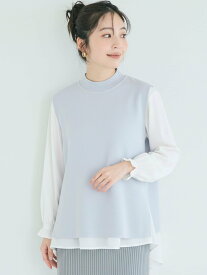 【SALE／10%OFF】coca 【再入荷】ベストセットブラウス コカ トップス シャツ・ブラウス ブルー グレー ネイビー ホワイト ブラック ブラウン