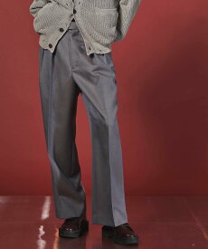 MAISON SPECIAL 【Italian Dead Stock Fabric】Dress Two-Tuck Wide Pants メゾンスペシャル パンツ スラックス・ドレスパンツ グレー ブラック イエロー ネイビー ブルー【送料無料】