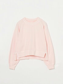 three dots Pigment dyed french terry sweat スリードッツ トップス カットソー・Tシャツ ベージュ ピンク イエロー ブルー【送料無料】