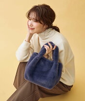 楽天市場】ファー バッグ（カラーネイビー）（バッグ・小物・ブランド 