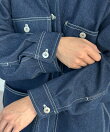 防花粉加工ステッチカバーオール