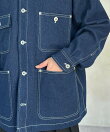 防花粉加工ステッチカバーオール