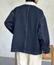 防花粉加工ステッチカバーオール