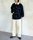 防花粉加工ステッチカバーオール