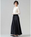 サテンギャザーイージースカート(セットアップ可)