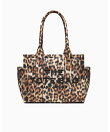 【公式】LEOPARD PUFFY NYLON TOTE/レオパード パフィー ナイロン ミディアム トート
