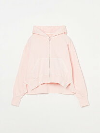 three dots Pigment dyed french terry hoody スリードッツ トップス カットソー・Tシャツ ベージュ ピンク イエロー ブルー【送料無料】