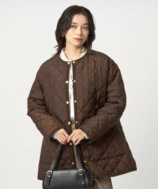 UNITED ARROWS green label relaxing 【別注】＜Traditional Weatherwear＞ARKLEY Aライン キルティング ミドル コート ユナイテッドアローズ グリーンレーベルリラクシング ジャケット・アウター その他のジャケット・アウター ブラック ブラウン【送料無料】