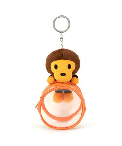 A BATHING APE BABY MILO PLUSH DOLL POUCH KEYCHAIN �A �x�C�V���O �G�C�v �t�@�b�V�����G�� �`���[���E�L�[�`�F�[�� �u���E���y���������z