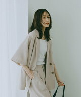 GLOBAL WORK お手入れラクラクセットアップ/Wジャケット半袖/632432 グローバルワーク ジャケット・アウ…