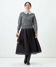 《手洗い可能》襟レース取りはずしプルオーバー