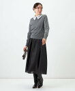 《手洗い可能》襟レース取りはずしプルオーバー