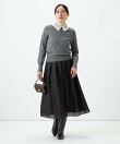 《手洗い可能》襟レース取りはずしプルオーバー