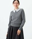 《手洗い可能》襟レース取りはずしプルオーバー