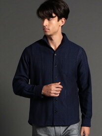 【SALE／37%OFF】NICOLE CLUB FOR MEN ドビーチェックシアーシャツ ニコル トップス その他のトップス ネイビー ブラック レッド【送料無料】