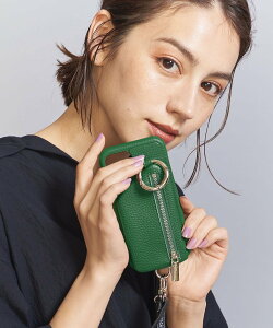 BEAUTY&YOUTH UNITED ARROWS <ajew>CADENAS ストラップ iPhone13Pro ケース ビューティー&ユース ユナイテッドアローズ スマホグッズ・オーディオ機器 スマホ・タブレット・PCケース/カバー ブラウン