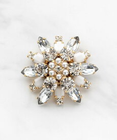 TOCCA NOBLE FLOWER BROOCH NECKLACE 2WAY ブローチネックレス トッカ アクセサリー・腕時計 ブローチ・コサージュ・バッジ ホワイト【送料無料】