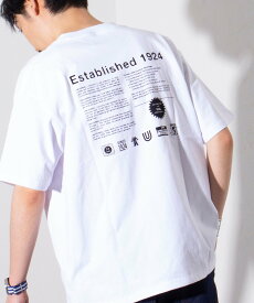 GLOSTER 【UNIVERSAL OVERALL/ユニバーサルオーバーオール】100th LIMITED プリントTシャツ フレディ アンド グロスター トップス カットソー・Tシャツ ホワイト ブラック【送料無料】