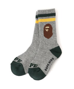 A BATHING APE APE HEAD RIB SOCKS A xCVO GCv CEbOEFA C O[ x[W