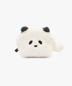 Afternoon Tea LIVING パンダチャミーフェイスポーチ アフタヌーンティー・リビング 財布・ポーチ・ケース ポーチ ホワイト