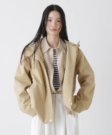 【SALE／10%OFF】NANO universe 撥水&花粉ガード フードブルゾン ナノユニバース ジャケット・アウター ブルゾン・ジャンパー ブラック ベージュ ホワイト【送料無料】