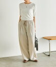 麻ライクストライプパンツ【SUM1 STYLE】