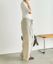 麻ライクストライプパンツ【SUM1 STYLE】