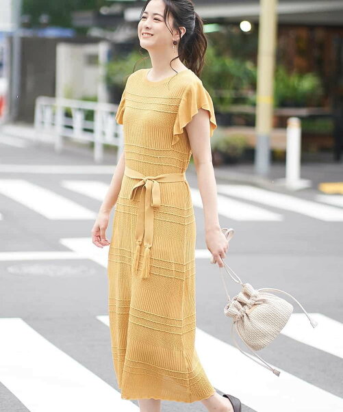 Ofuon スカシ柄ニットワンピース Rakuten Fashion 楽天ファッション 旧楽天ブランドアベニュー Da5410