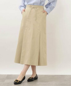 【SALE／38%OFF】grove タックマーメイドスカート グローブ スカート ロング・マキシスカート ベージュ ブルー