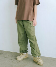 UNITED ARROWS green label relaxing TJ タッサーカーゴパンツ 140cm-160cm ユナイテッドアローズ グリーンレーベルリラクシング パンツ その他のパンツ カーキ グレー ブルー