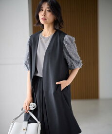 【SALE／30%OFF】ANY ロングジレ エニィ トップス ベスト・ジレ グレー ブラック ブラウン【送料無料】