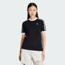 adidas 【公式】アディダス adidas adidas Originals ラッフル スリーストライプス 半袖Tシャツ アディダス トップス カットソー・Tシャツ ブラック【送料無料】