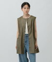 【SALE／30%OFF】LEPSIM ペプラムベストチュニック レプシィム ワンピース・ドレス チュニック ブラック カーキグリーン ブラウン【送料無料】