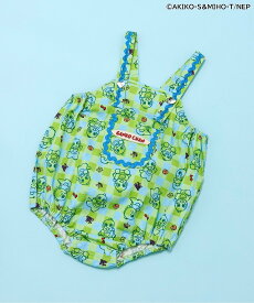 【SALE／20%OFF】BREEZE がんこちゃん&がんペーちゃんベビーサロペット エフオーオンラインストア オールインワン・オーバーオール オーバーオール・サロペット グリーン ホワイト