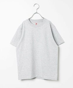 BAYFLOW �yHanes(�w�C���Y)�zBEEFY-T(KIDS) �x�C�t���[ �g�b�v�X �J�b�g�\�[�ET�V���c �z���C�g �u���b�N �O���[ �l�C�r�[