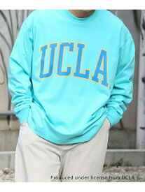 【SALE／50%OFF】SENSE OF PLACE 『ユニセックス』『別注』UCLAカレッジロゴロングTシャツ A センス オブ プレイス トップス カットソー・Tシャツ ホワイト ブルー ネイビー