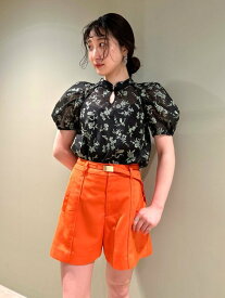 【SALE／50%OFF】LILY BROWN 【LILY BROWN*KEITA MARUYAMA】ショートパンツ リリーブラウン パンツ その他のパンツ ブラック オレンジ【送料無料】