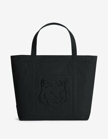 Maison Kitsune (W)FOX HEAD LARGE TOTE メゾン キツネ バッグ トートバッグ カーキグリーン レッド ブラック【送料無料】