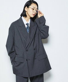 【SALE／50%OFF】CONVERSE TOKYO COMBAT WOOL DOUBLE BREASTED SETUP JACKET (CORDURA fabric) コンバーストウキョウ ジャケット・アウター テーラードジャケット・ブレザー グレー ブラック【送料無料】